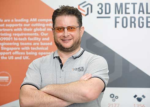 Matthew Waterhouse, CEO of 3D Metalforge