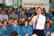 The Prime Minister holds a question and answer session with Renishaw employees